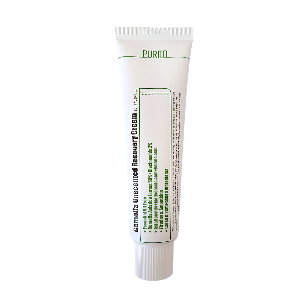 PURITO - Centella Unscented Recovery Cream veido kremas